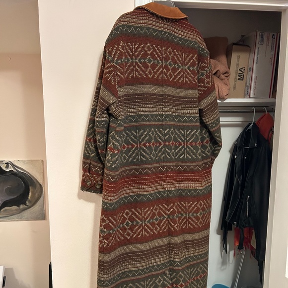 Full length vintage Orvis Wool Coat with suede collar in EXCELLENT Condition - Picture 3 of 3